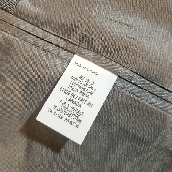 LAUREN Ralph Lauren Green Label Blazer Men's Size 44R Gray 100% Wool - Picture 11 of 11